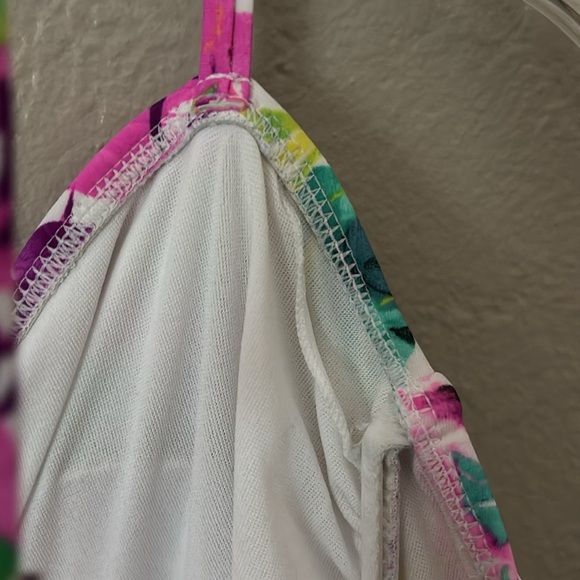 Women’s Catalina Swim Halter Tropical Print Tankini Top, Size XL (16-18) - Picture 5 of 6